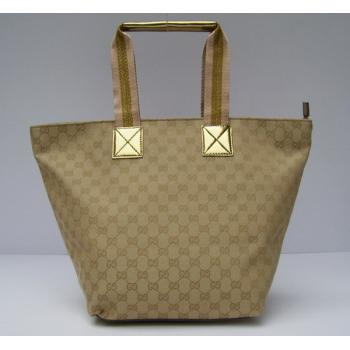 Gucci Tote bags 131231 Gold Canvas Ladies Bags