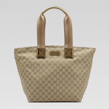 Gucci Tote bags 131231 Gold Canvas Ladies Bags