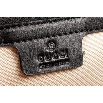 Gucci Interlocking Shoulder Bag Black Replica