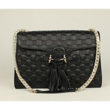 Gucci Shoulder bags 295402 Black Cow Leather Cross Body Bag