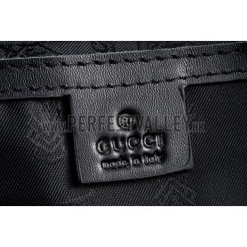 Gucci Large Carry on Duffel Black Leather with Strap