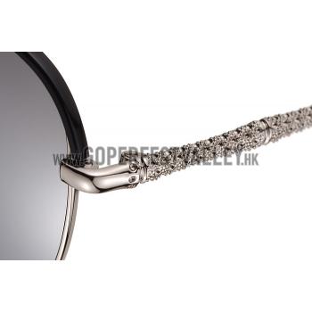 Gucci Ultra-light Aviator Silver Frame Sunglasses 308206