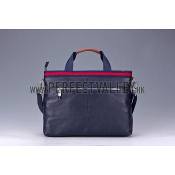 Cheap Gucci Web Navy Leather  Handle Medium Messenger Bag