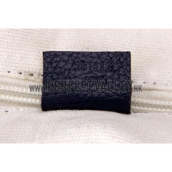 Cheap Gucci Web Navy Leather  Handle Medium Messenger Bag