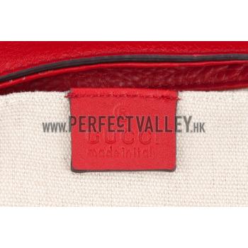 Gucci Soho Mini Shoulder Strap Bag Red