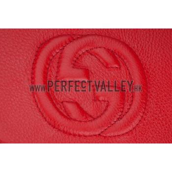 Gucci Soho Mini Shoulder Strap Bag Red