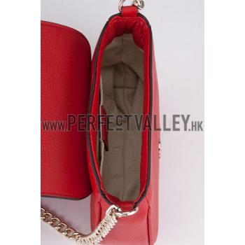 Gucci Soho Mini Shoulder Strap Bag Red