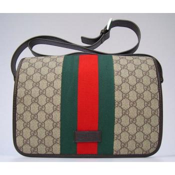 Replica Gucci Messenger bags 180692 Coffee Canvas Medium Handbag