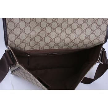 Replica Gucci Messenger bags 180692 Coffee Canvas Medium Handbag