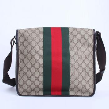 Replica Gucci Messenger bags 180692 Coffee Canvas Medium Handbag