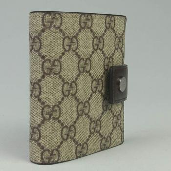 Gucci Wallet 115052 Coffee Canvas Mens Wallet