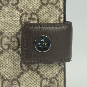 Gucci Wallet 115052 Coffee Canvas Mens Wallet