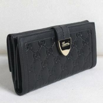 Gucci Wallet 181648 Black Accessory Ladies