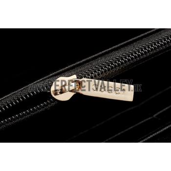 Gucci Canvas Wallet With Black Leather Trim