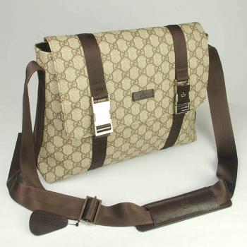 Gucci Messenger bags 106494 Khaki Medium Unisex Bag