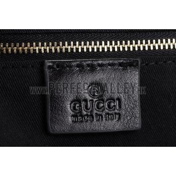 Gucci Sukey Large Tote Black Trim Black Fabric