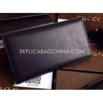 Gucci Calfskin Clutch Black Wallet