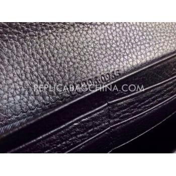 Gucci Calfskin Clutch Black Wallet