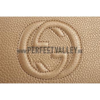 Gucci Soho Leather Shoulder Bag Gold 18926779