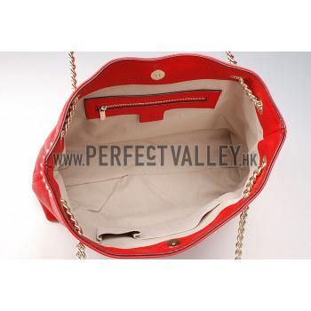 Gucci Soho Leather  Handle Red Bag