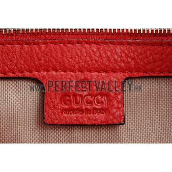 Gucci Soho Leather  Handle Red Bag