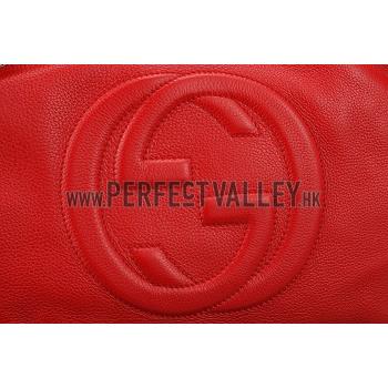 Gucci Soho Leather  Handle Red Bag