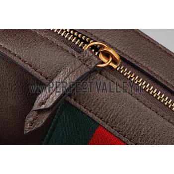 Gucci Bee Detail Brown Leather Bag Replica