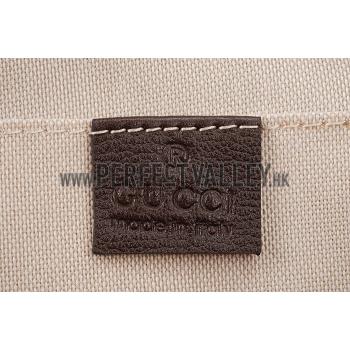 Gucci Bee Detail Brown Leather Bag Replica