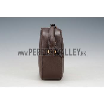 Gucci Bee Detail Brown Leather Bag Replica