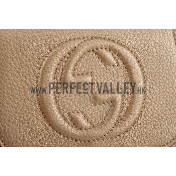 Gucci Soho Mini Shoulder Strap Bag Gold 18926775 Replica