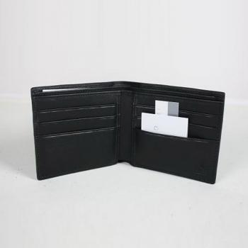 Gucci Wallet 145754 Black Cow Leather Unisex Wallet