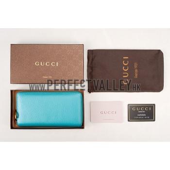 Gucci Marmont Leather Wallet Blue