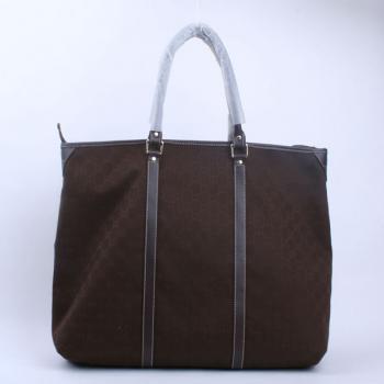 Gucci Tote bags 201482 Brown Canvas Ladies Handbag