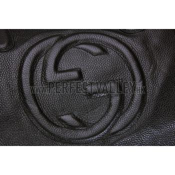 Replica Gucci Soho Black Leather Working Tote