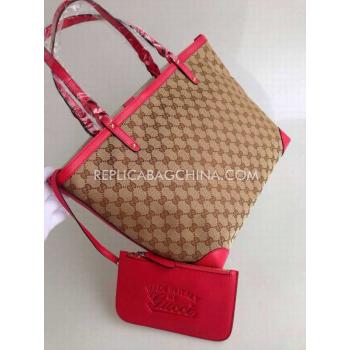 Gucci Handbag Calfskin Shopping Bag New Arrival Brown Replica