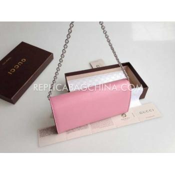 Gucci Handbag Shoulder Bag Calfskin Pink