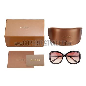 Gucci Guccissima Pattern Tortoiseshell Frame Sunglasses 308084