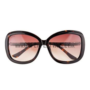 Gucci Guccissima Pattern Tortoiseshell Frame Sunglasses 308084