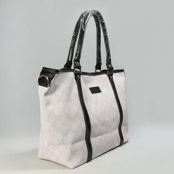 Gucci Tote Bags 197954 White Canvas Ladies Bag HM10356