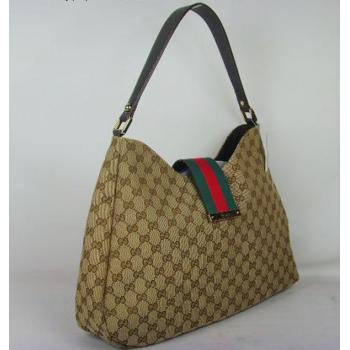 Gucci Hobo bags 211933 Brown Canvas Cross Body Bag