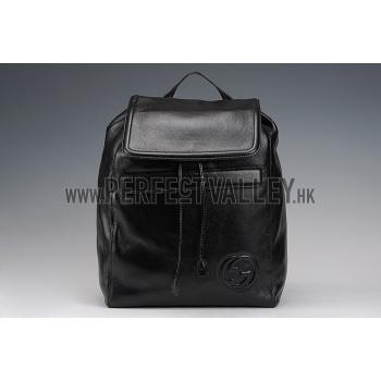 Gucci Leather Backpack Black 607930 Replica