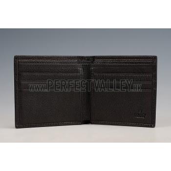 Gucci Bi-Fold Wallet With Gold Gucci Logo Black Replica