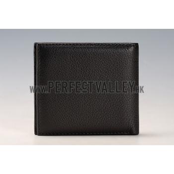 Gucci Bi-Fold Wallet With Gold Gucci Logo Black Replica