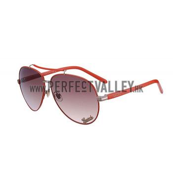 Gucci Aviator With Gucci Logo Orange Sunglasses 307825 Replica