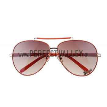 Gucci Aviator With Gucci Logo Orange Sunglasses 307825 Replica