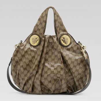 Gucci  Handle bags 203486 Brown Large 2way