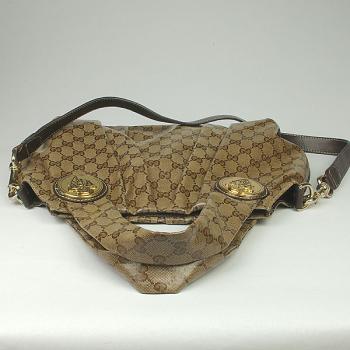 Gucci  Handle bags 203486 Brown Large 2way