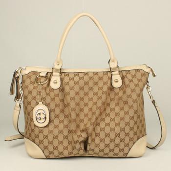 Cheap Gucci Shoulder bags 285730 Canvas Large Ladies Handbags