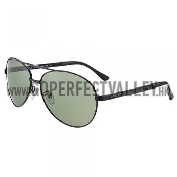 Gucci Aviator Wrap Black Frame Green Lens Sunglasses 308210