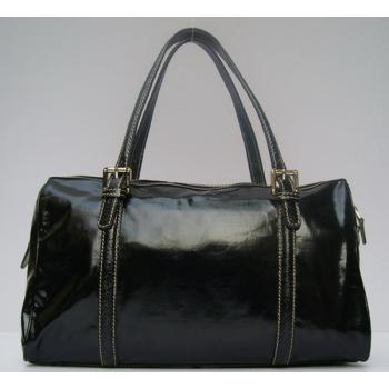 Replica Gucci  Handle bags 170010 Black Cow Leather Ladies